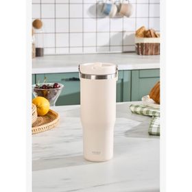 Karaca Star Ice Pipetli Çelik Sızdırmaz Bej 860 ml Termos