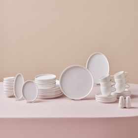 Karaca Stream Bone Sunset 34 Parça 6 Kişilik Beyaz Kahvaltı Takımı
