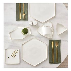 Karaca Streamline Geo Gold 28 Parça 6 Kişilik Kahvaltı Servis Takımı