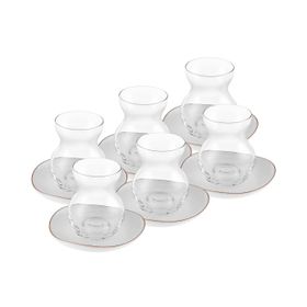 Karaca Streamline Middle 12 Parça 6 Kişilik 165 ml Cam Çay Seti