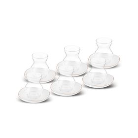 Karaca Streamline Middle 12 Parça 6 Kişilik 165 ml Cam Çay Seti