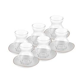 Karaca Streamline Middle 12 Parça 6 Kişilik 165 ml Cam Çay Seti