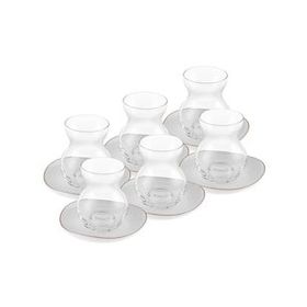 Karaca Streamline Middle 12 Parça 6 Kişilik 165 ml Cam Çay Seti