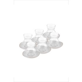 Karaca Streamline Middle 12 Parça 6 Kişilik 165 ml Cam Çay Seti