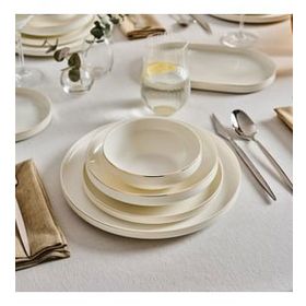 Karaca Streamline Sirius New Bone Gold 53 Parça 12 Kişilik Yemek Takımı