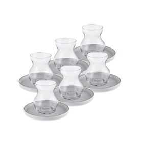 Karaca Streamline Sunset 12 Parça 6 Kişilik 165 ml Cam Çay Seti