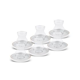 Karaca Streamline Sunset 12 Parça 6 Kişilik 165 ml Cam Çay Seti