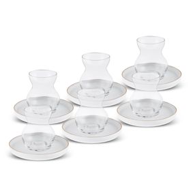 Karaca Streamline Sunset 12 Parça 6 Kişilik 165 ml Cam Çay Seti