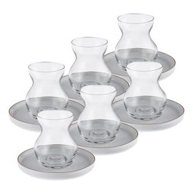 Karaca Streamline Sunset 12 Parça 6 Kişilik 165 ml Cam Çay Seti