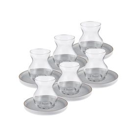 Karaca Streamline Sunset 12 Parça 6 Kişilik 165 ml Cam Çay Seti
