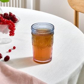Karaca Sunflower 332 ml Mavi Pembe Meşrubat Bardağı