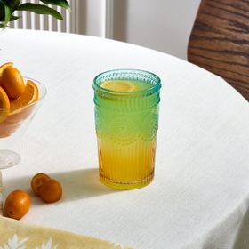 Karaca Sunflower 332 ml Mavi Sarı Meşrubat Bardağı