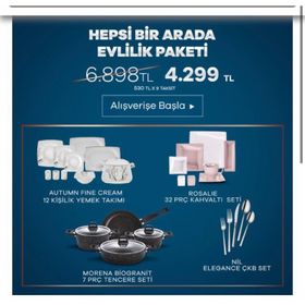 Karaca Süper Evlilik Paketi 2020 Çeyiz Seti