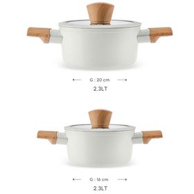 Karaca Swiss Crystal Almond Cream Indüksiyon Tabanlı Midi 4 Parça Tencere Seti