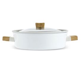 Karaca Swiss Crystal Creamy Wood 30 cm Karnıyarık Tencere