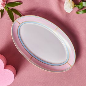 Karaca Talya 30 cm Pembe Kayık Tabak