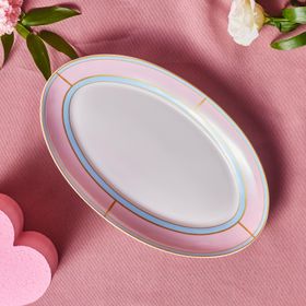 Karaca Talya 30 cm Pembe Kayık Tabak