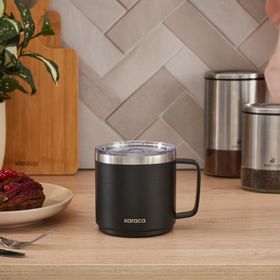 Karaca Thermal Siyah 420 ml Çelik Mug
