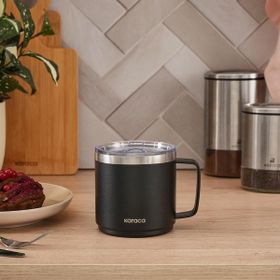 Karaca Thermal Siyah 420 ml Çelik Mug