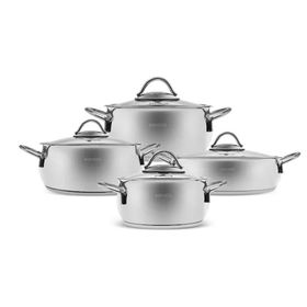 Karaca Urla 8 Parça Indüksiyon Tabanlı Çelik Tencere Seti