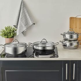 Karaca Urla 8 Parça Indüksiyon Tabanlı Çelik Tencere Seti