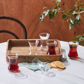 Karaca Vefa 130 ml 6'lı Çay Bardağı Seti