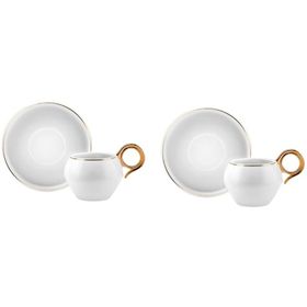 Karaca Venüs Gold 2 Kişilik 135 ml Kahve Fincan Takımı