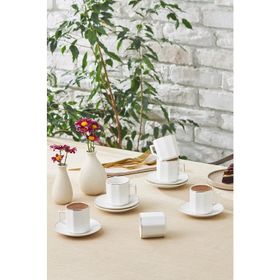 Karaca Vezir 6 Kişilik 80 ml Kahve Fincan Takımı