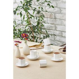 Karaca Vezir 6 Kişilik 80 ml Kahve Fincan Takımı