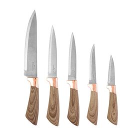 Karaca Wave Brown 6 Parça Bıçak Seti