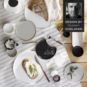 Karaca X Hussein Chalayan Forever Bone Poly 28 Parça 6 Kişilik Kahvaltı Takımı