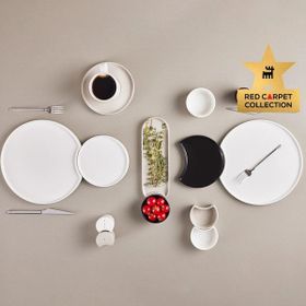Karaca X Hussein Chalayan Forever Bone Poly 28 Parça 6 Kişilik Kahvaltı Takımı
