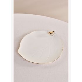 Karaca X Müge Anlı Gold Kuşlu 21 cm Pasta Tabağı