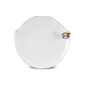 Karaca X Müge Anlı Gold Kuşlu 21 cm Pasta Tabağı