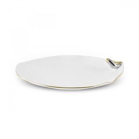Karaca X Müge Anlı Gold Kuşlu 21 cm Pasta Tabağı