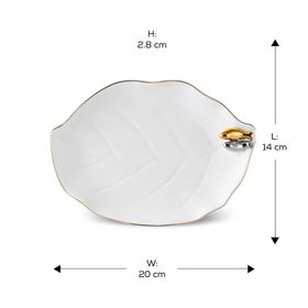 Karaca X Müge Anlı Kuşlu 20 cm Kayık Tabak