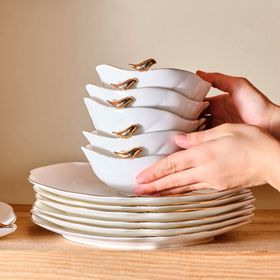 Karaca X Müge Anlı Kuşlu 25 Parça 6 Kişilik Yemek Takımı