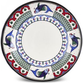 Karaca X Ömür Akkor İznik Balık 21 CM Pasta Tabağı
