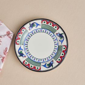 Karaca X Ömür Akkor İznik Balık 21 CM Pasta Tabağı