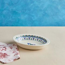 Karaca X Ömür Akkor İznik Balık 29 CM Fırın Kabı