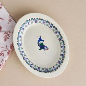 Karaca X Ömür Akkor İznik Balık 29 CM Fırın Kabı