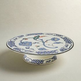 Karaca X Ömür Akkor İznik Hatai Ayaklı 32 cm Kek Standı