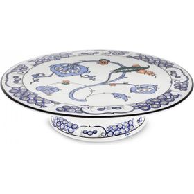 Karaca X Ömür Akkor İznik Hatai Ayaklı 32 cm Kek Standı