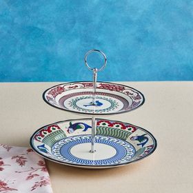 Karaca X Ömür Akkor İznik Katlı 26 cm Kurabiyelik