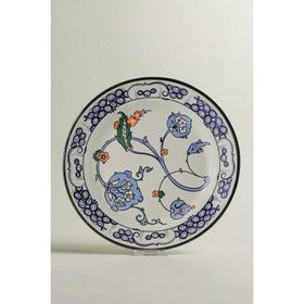 Karaca X Ömür Akkor İznik Kuş 26 CM Servis Tabağı