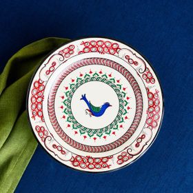 Karaca X Ömür Akkor İznik Kuş 26 CM Servis Tabağı