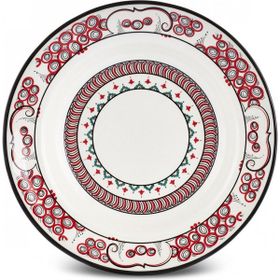 Karaca X Ömür Akkor İznik Lal 23 CM Çukur Tabak