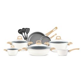 Karaca X Refika Birgül Swiss Crystal 15 Parça Creamy Tencere Seti