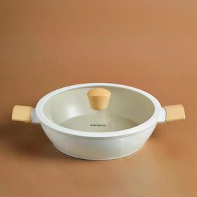 Karaca x Refika Swiss Crystal Almond Cream 26 CM İndüksiyon Tabanlı Karnıyarık Tencere