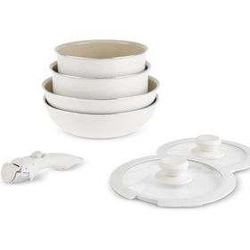 Karaca X Refika Swiss Crystal Almond Cream Easy Clip 7 Parça Krem Indüksiyon Tabanlı Tencere Seti